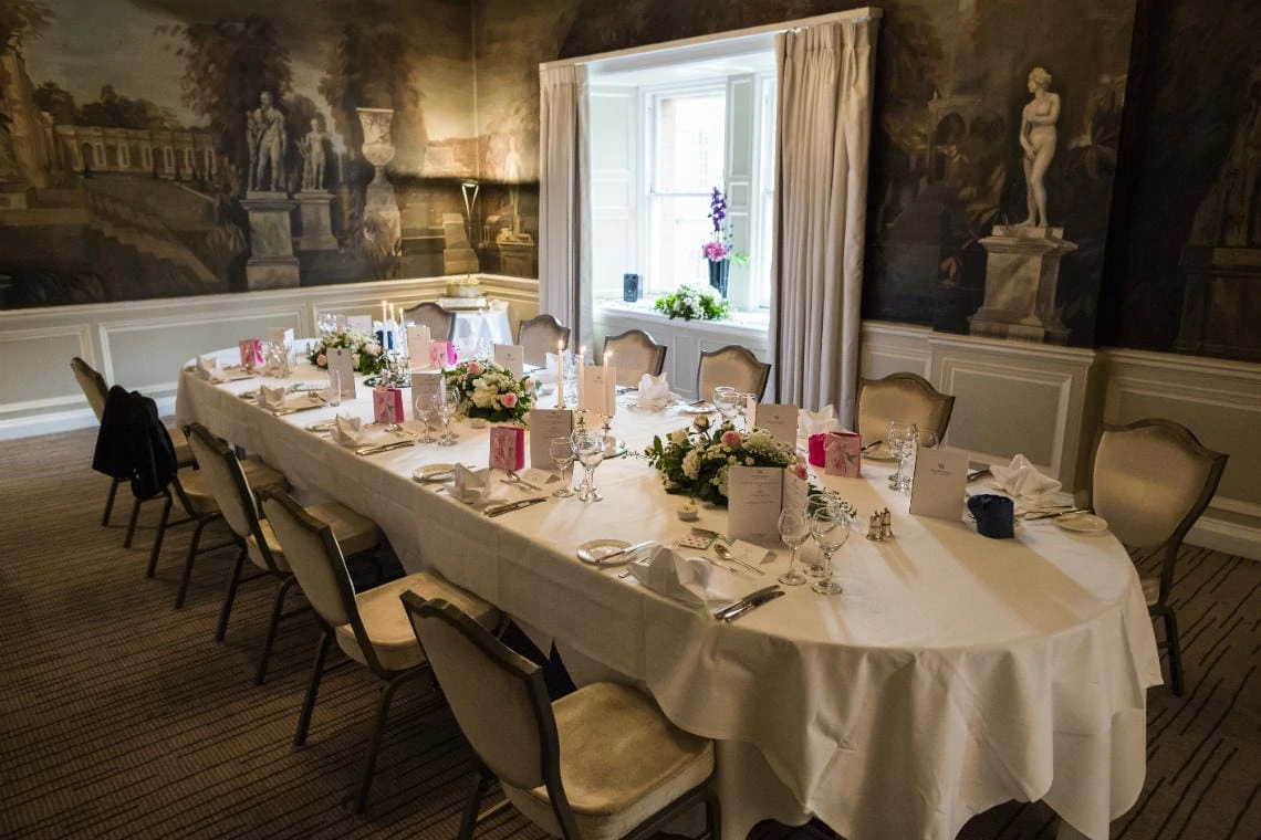 Versailles Suite wedding breakfast table