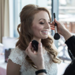 bride makeup in the Forthview Suite