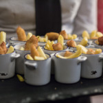 fish and chips canape George Hotel Edinburgh