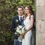 newlyweds in Queen Street Gardens