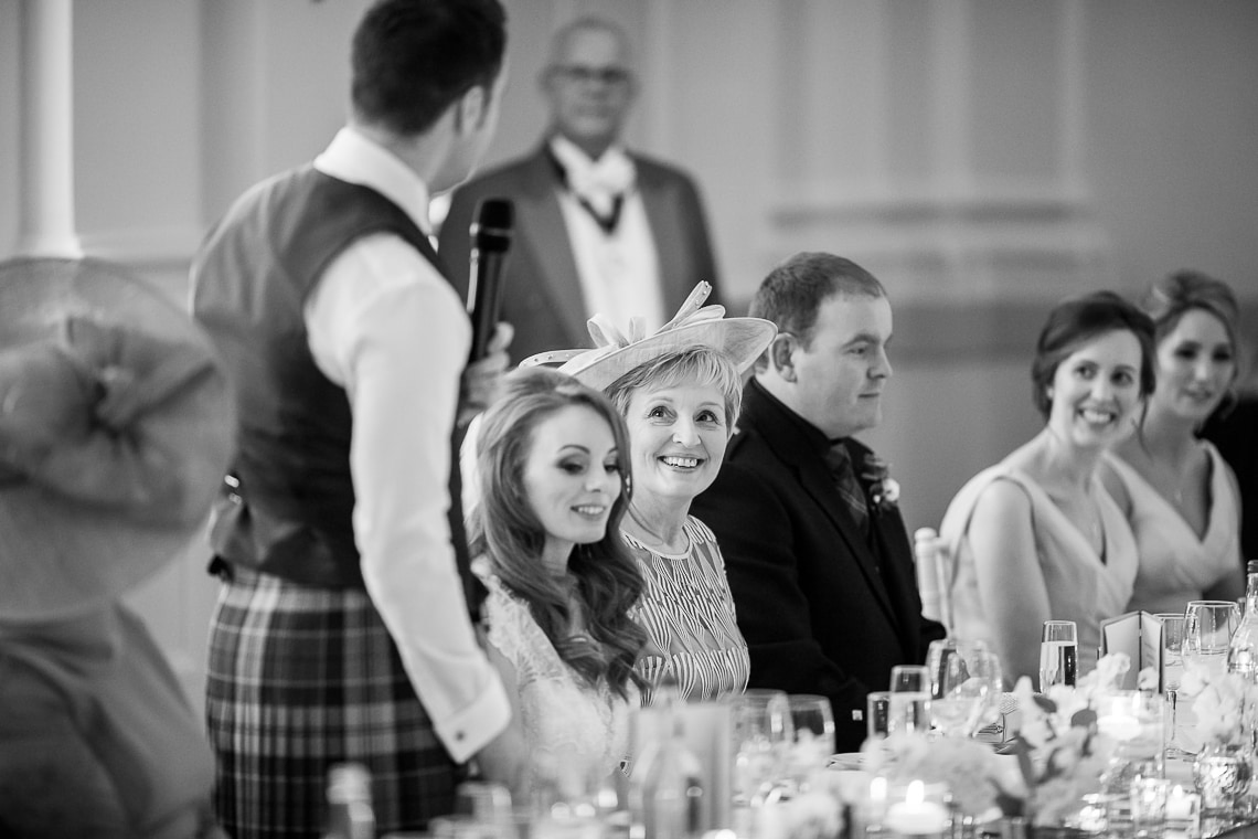the groom's speech in the King's Hall
