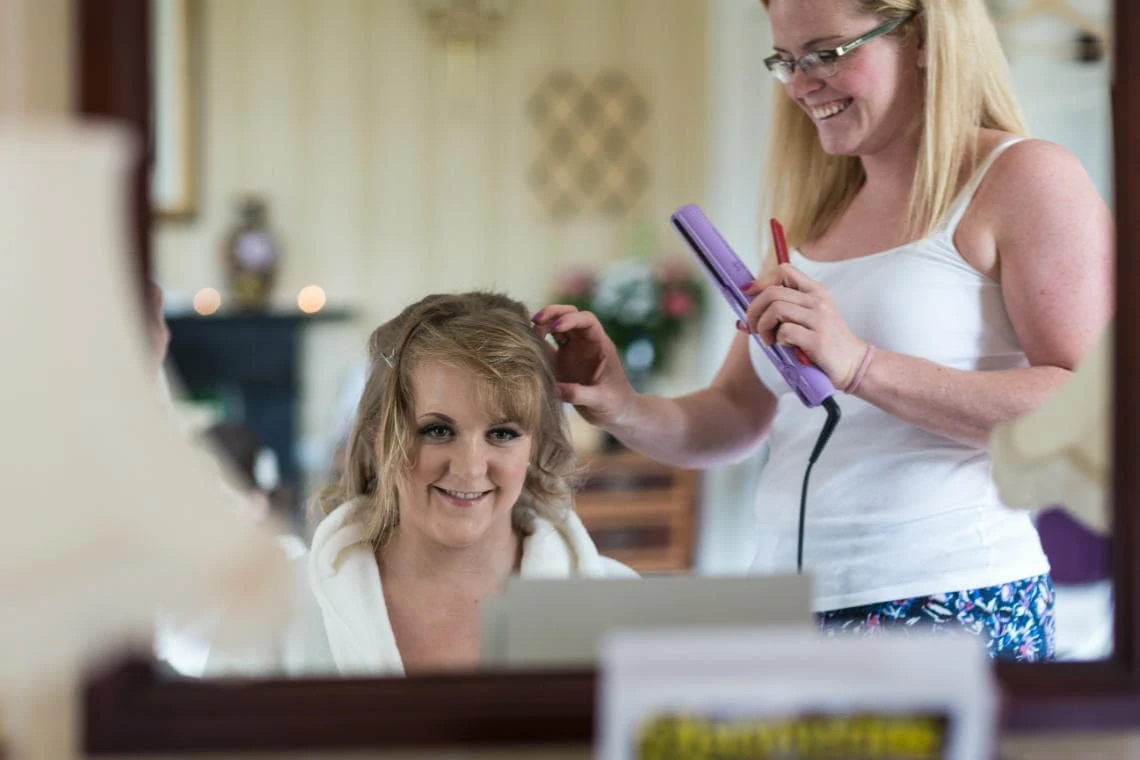 bridesmaid hairdressing
