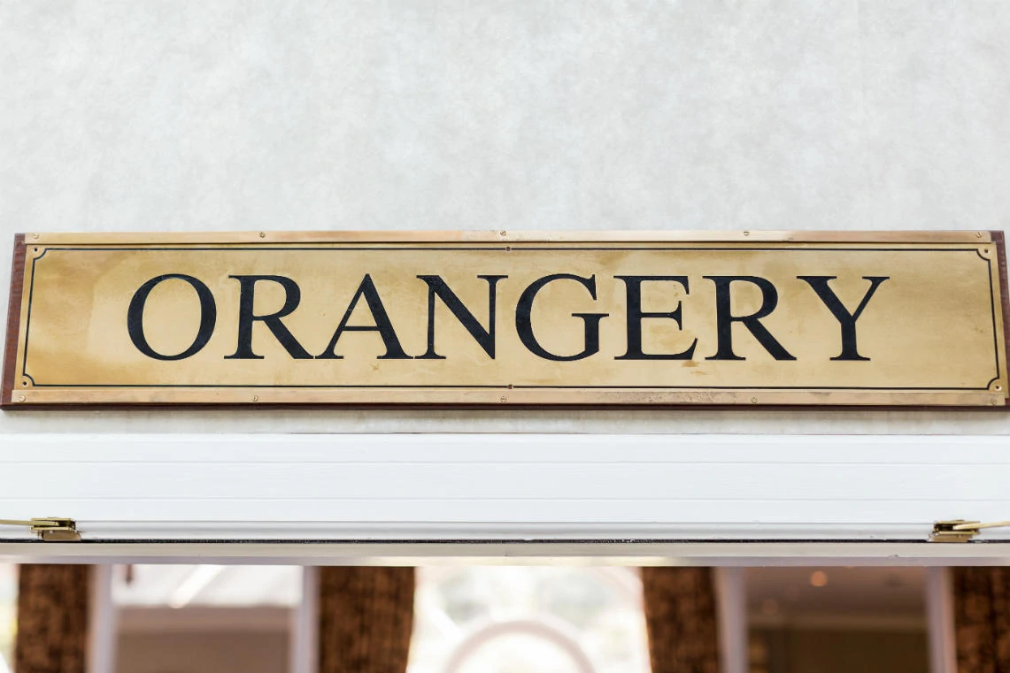 The Orangery sign