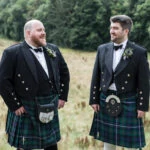 posed photo of groom and bestman