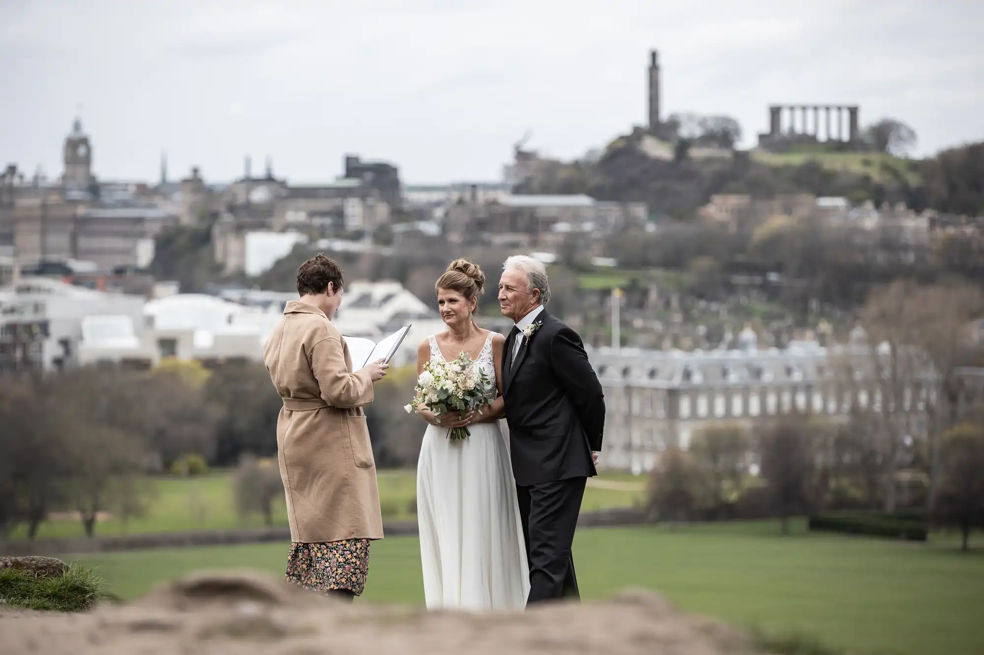 A destination wedding in Edinburgh at St Anthony’s Chapel for Glenda and John