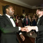 Same-sex newly-weds first dance